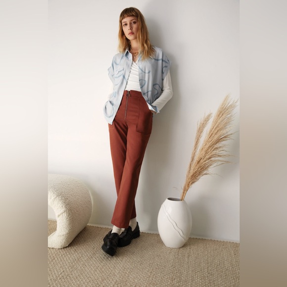 Eve Gravel Pants - Eve Gravel Reed pants, size small